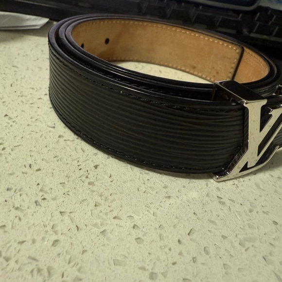 LOUIS VUITTON Epi 30mm LV Initiales Belt 85 34 Black - Picture 4 of 6